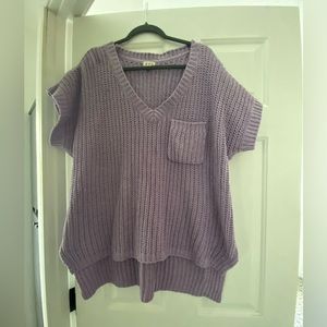 Pol short sleeved lavender sweater